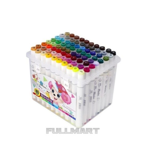 Двухсторонние маркеры для скетчинга Art-Marker 80 шт
